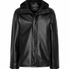 Jacheta Juun.J Sheep-Leather negru