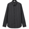 Camasa Versace Striped Poplin gri