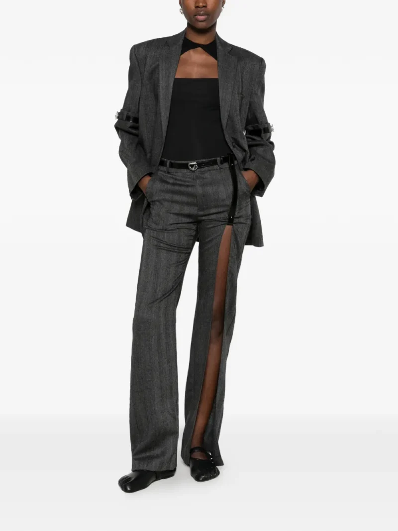 Pataloni Coperni Herringbone-Pattern gri - imagine 4