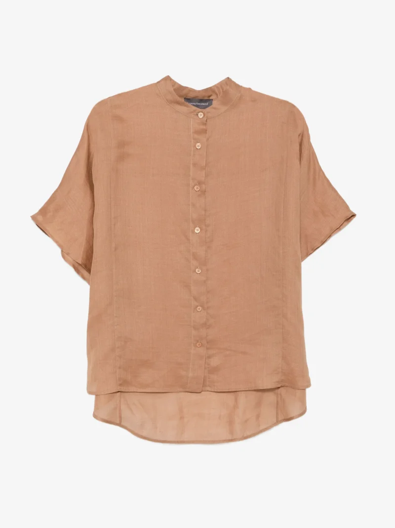 Camasa Lorena Antoniazzi short-sleeve maro