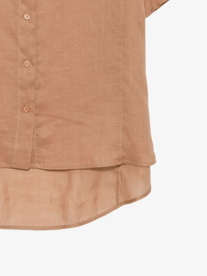 Camasa Lorena Antoniazzi short-sleeve maro - imagine 3