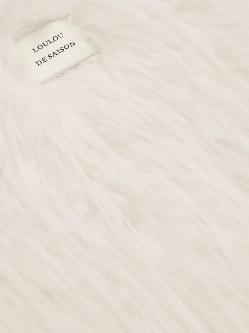 Capa LouLou De Saison Zari faux-fur ecru - imagine 3