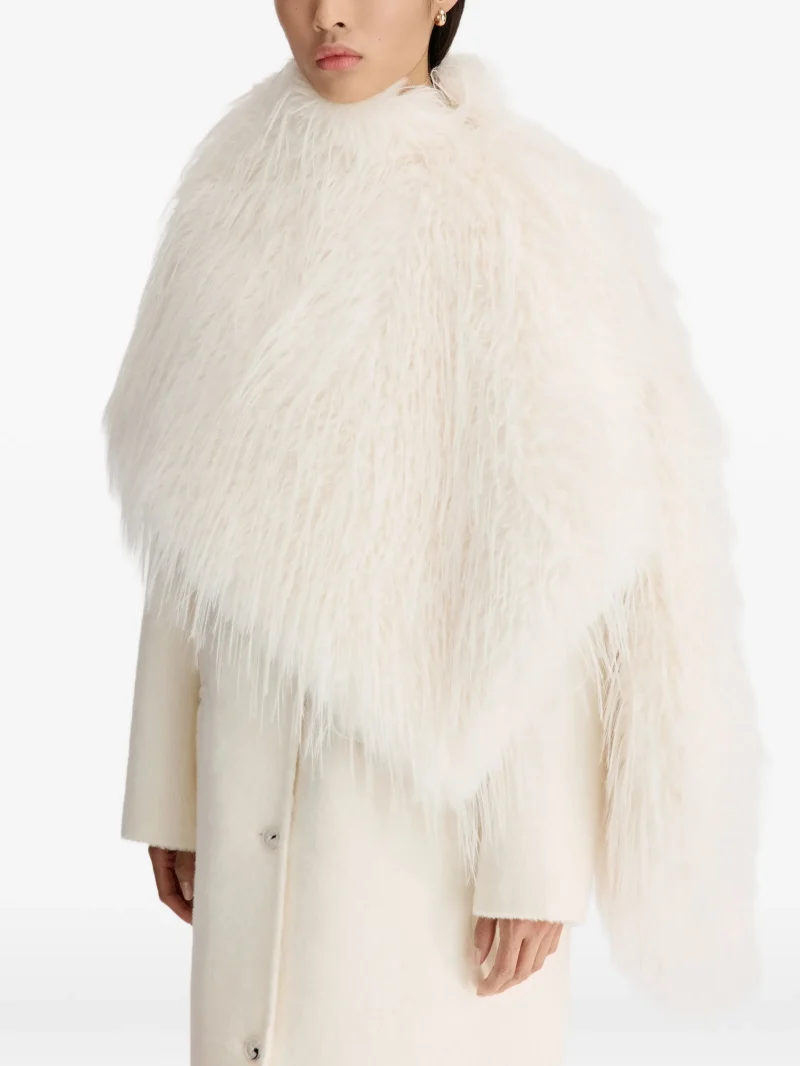 Capa LouLou De Saison Zari faux-fur ecru - imagine 5