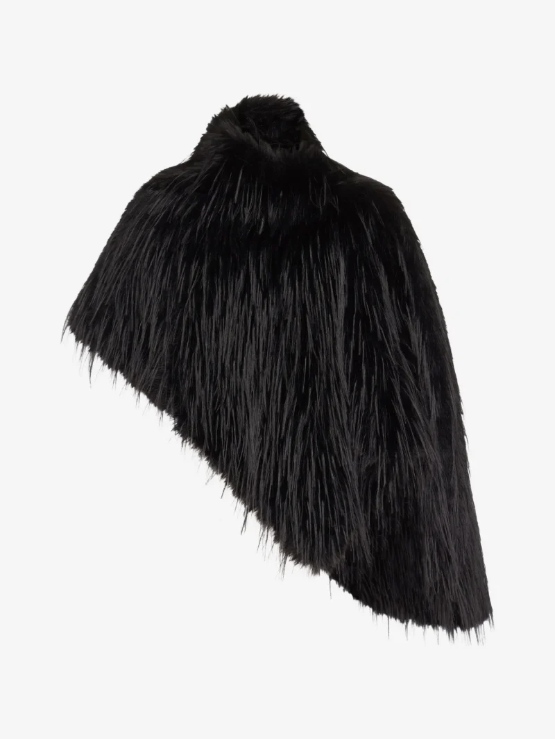 Alternative view of Capa LouLou De Saison Zari faux-fur negru