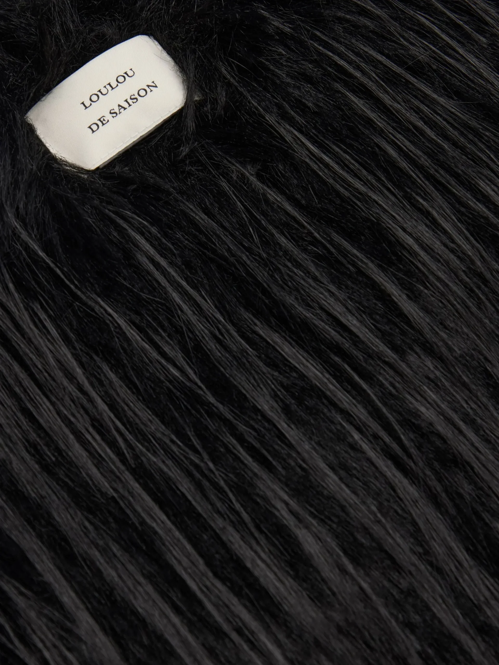 Capa LouLou De Saison Zari faux-fur negru - imagine 4