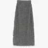 Fusta Fabiana Filippi Fringed Knit gri