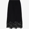 Fusta Fabiana Filippi lace-trim negru