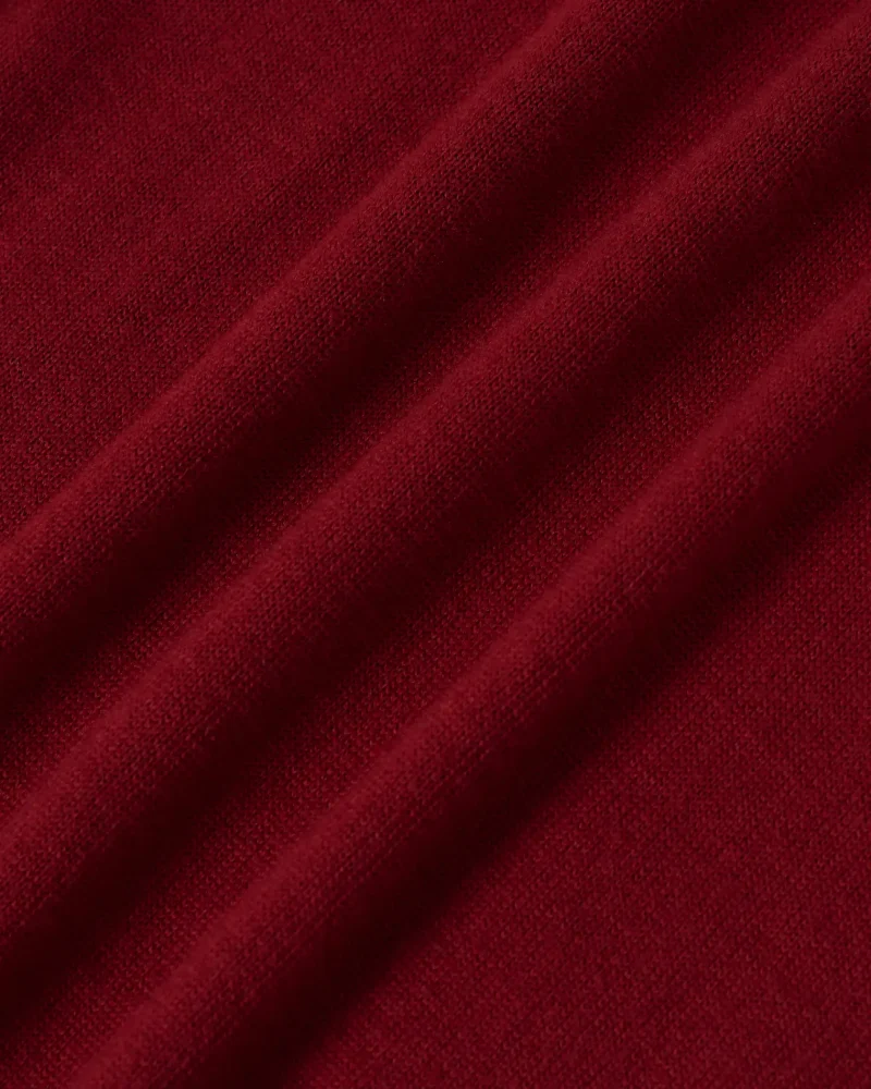 Maleta Drole de Monsieur Mirror Wool Silk visiniu - imagine 4