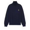 Maleta Drole De Monsieur Logo-Patch Roll-Neck bleumarin