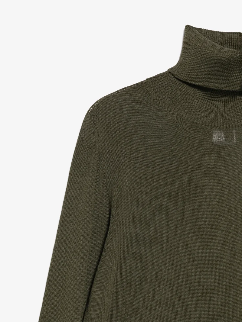 Maleta Lorena Antoniazzi roll-neck verde - imagine 3