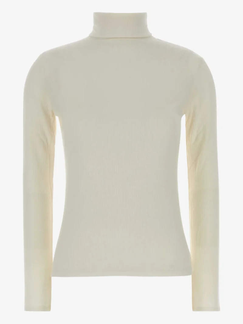 Maleta LouLou De Saison Gallinara turtleneck ribbed ecru