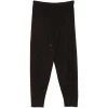 Pantaloni Antonelli Sequin-Embellished Drawstring negru