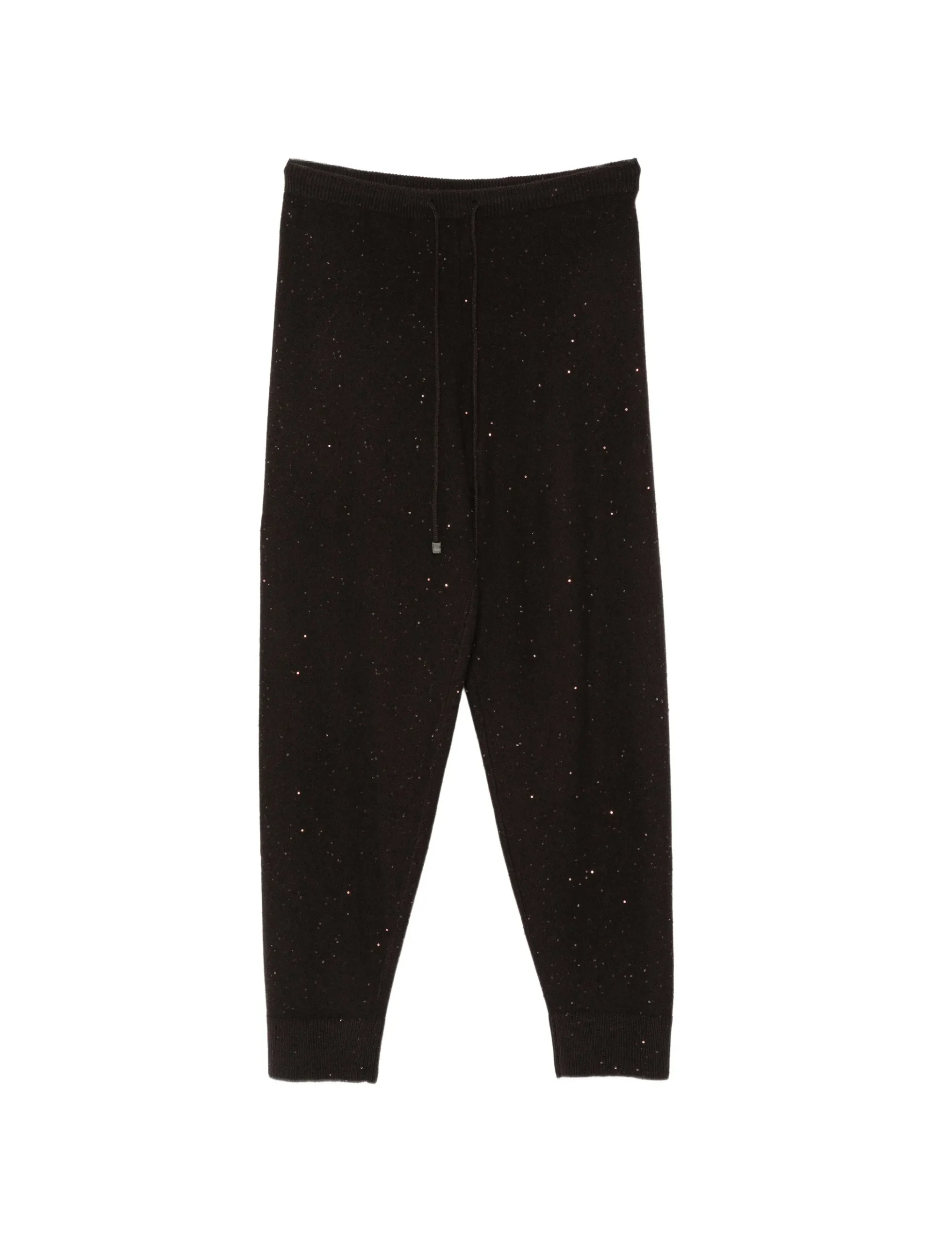 Pantaloni Antonelli Sequin-Embellished Drawstring negru