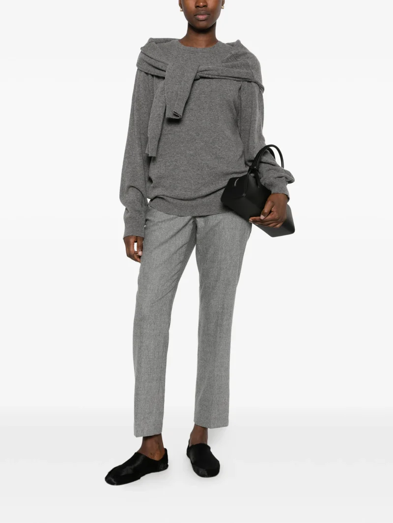 Alternative view of Pantaloni Fabiana Filippi bead-embellished tailored gri