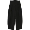 Pantaloni Juun.J  pleated buckled-back negru