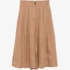 Pantaloni Lorena Antoniazzi pleated palazzo maro