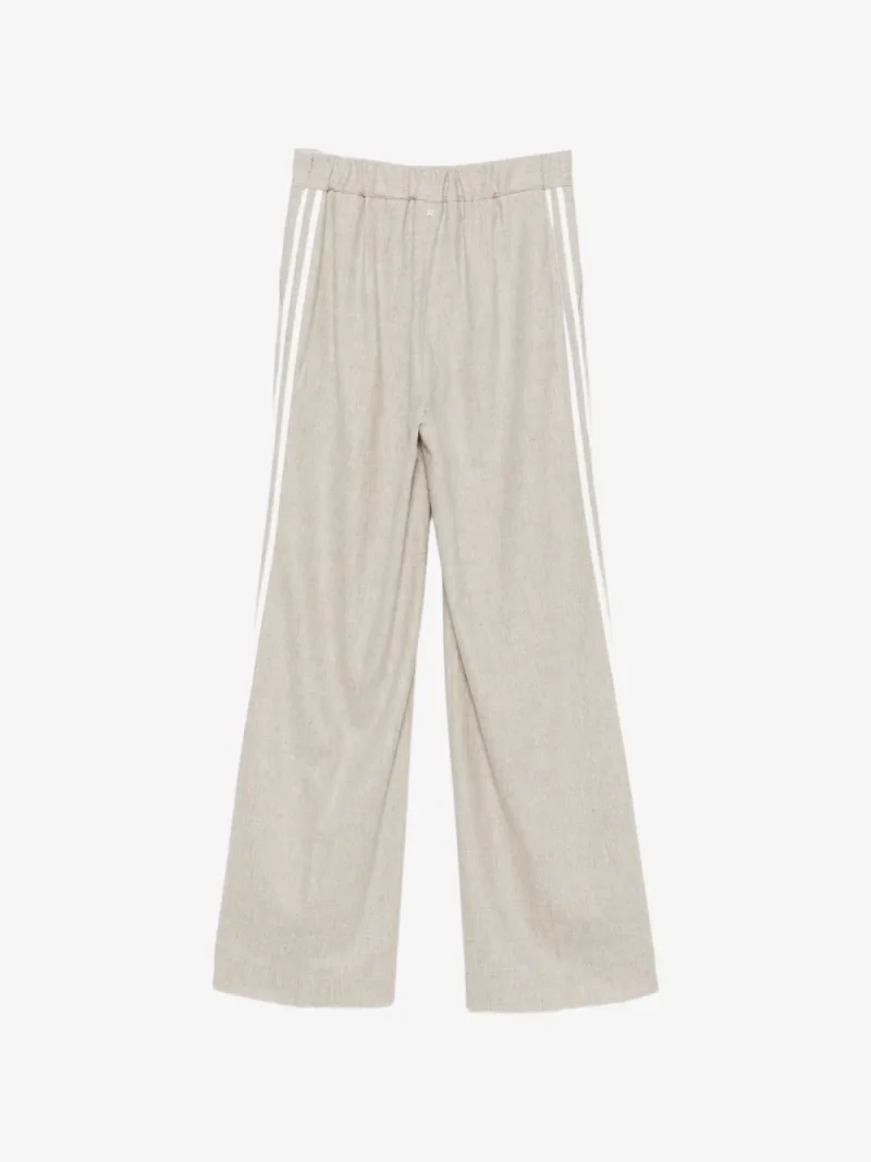 Alternative view of Pantaloni Lorena Antoniazzi side-stripe drawstring bej