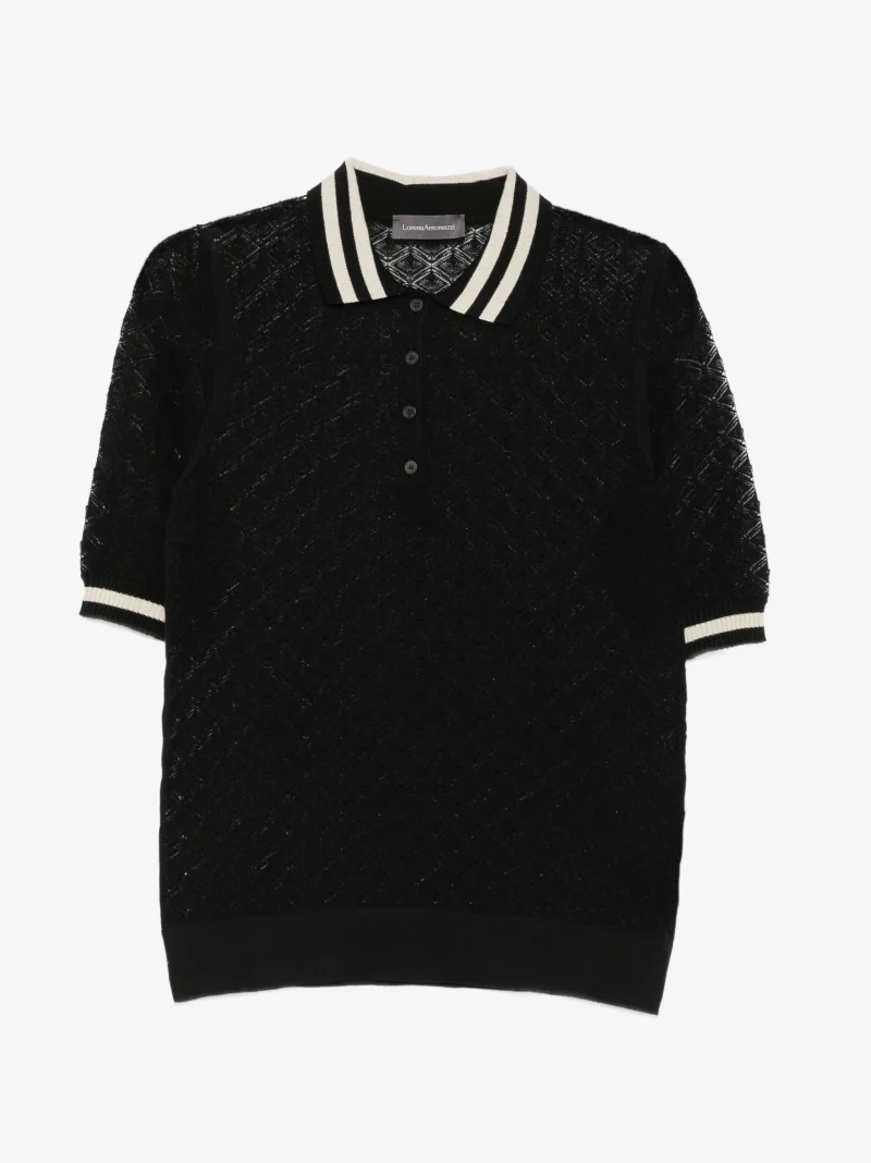 Top polo Lorena Antoniazzi negru