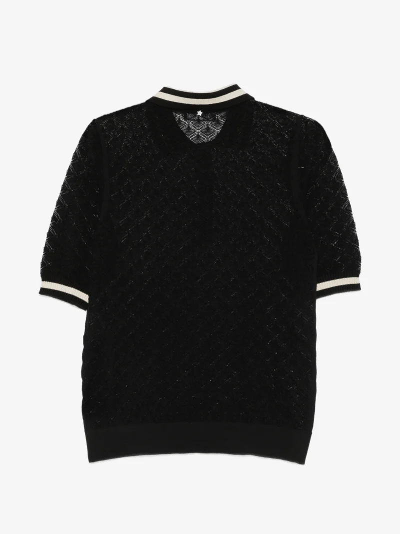 Alternative view of Top polo Lorena Antoniazzi negru