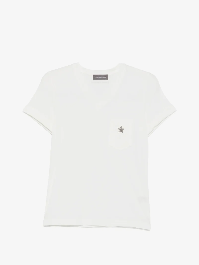 Tricou Lorena Antoniazzi Libra alb