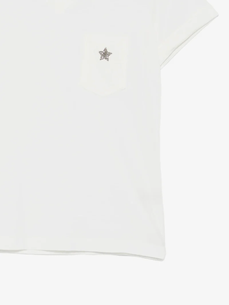 Tricou Lorena Antoniazzi Libra alb - imagine 3