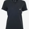 Tricou Lorena Antoniazzi Libra star-embellished negru