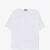 Tricou Lorena Antoniazzi embellished-pocket alb