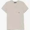 Tricou Lorena Antoniazzi star-appliqué bej