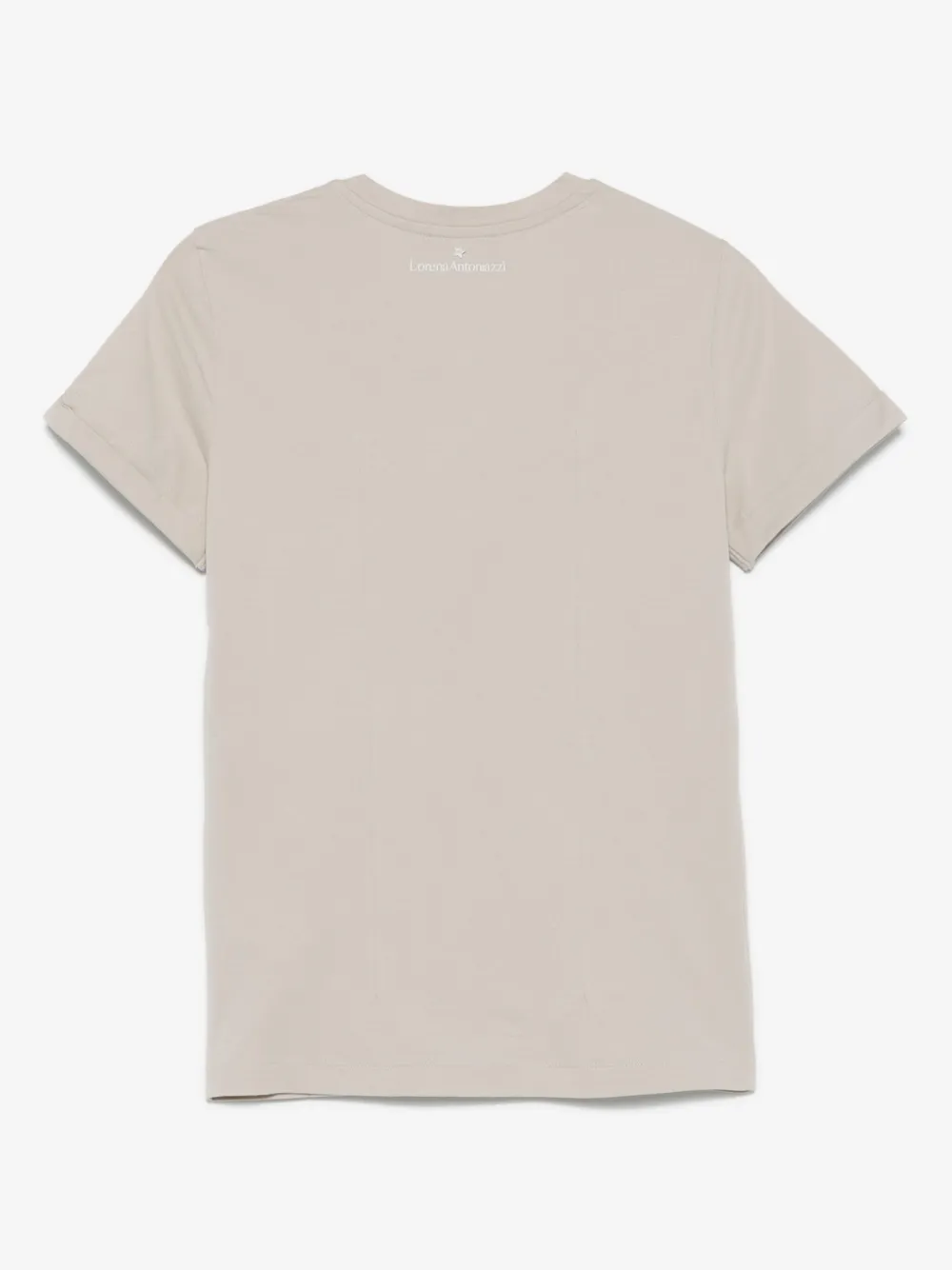 Tricou Lorena Antoniazzi star-appliqué bej - imagine 2