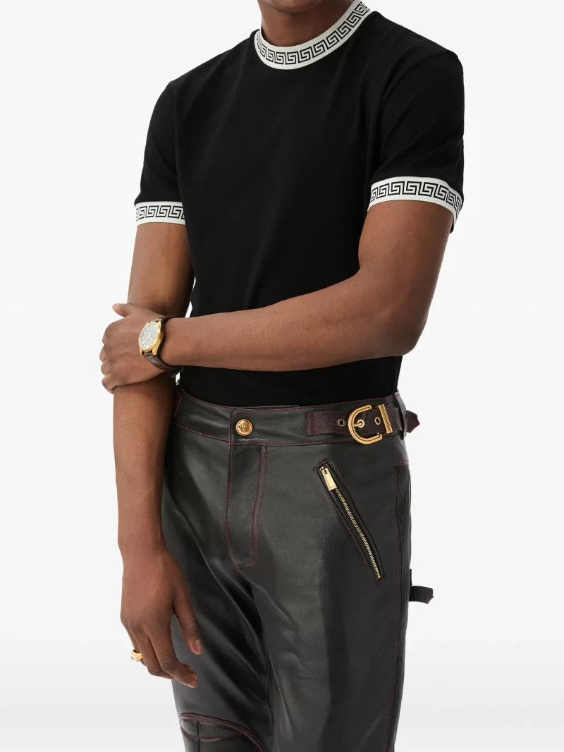 Alternative view of Tricou Versace stretch cotton-jersey negru