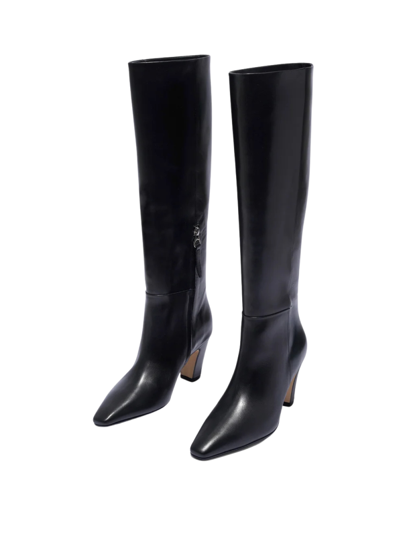 Alternative view of Cizme Aeyde Silva Square-Toe Knee-High negru