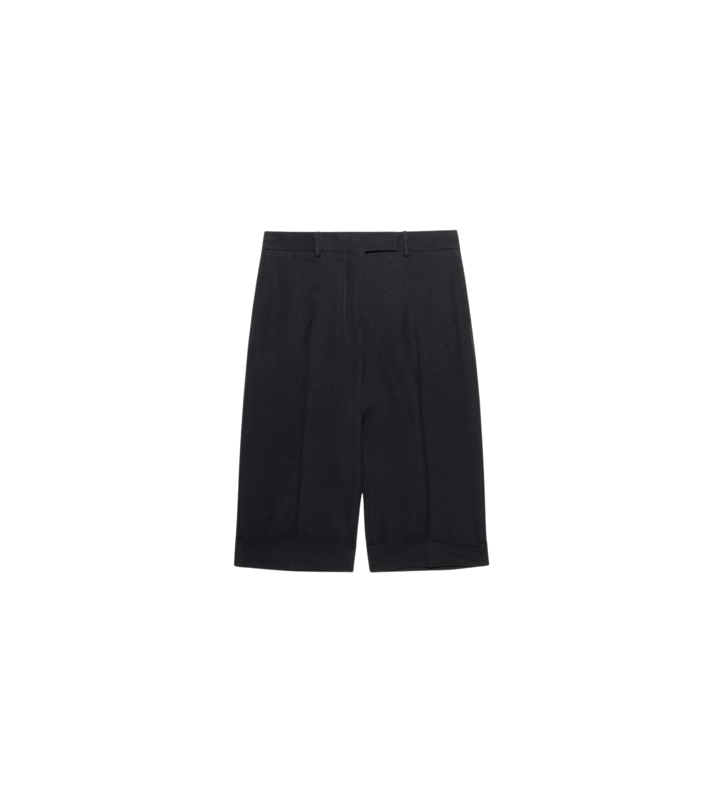 Pantaloni TOM FORD Pressed-Crease Turned-Up negru