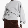 Bluza A.W.A.K.E. Mode Asymmetric Slouched-Sleeve gri