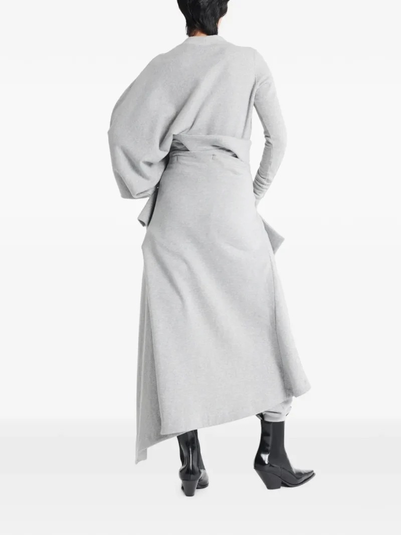 Alternative view of Bluza A.W.A.K.E. Mode Asymmetric Slouched-Sleeve gri