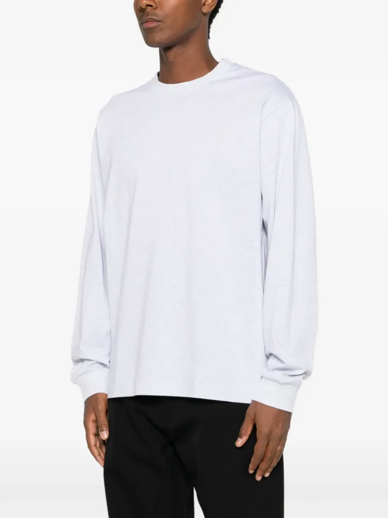 Bluza Juun.J Graphic-Print Long-Sleeve gri - imagine 3