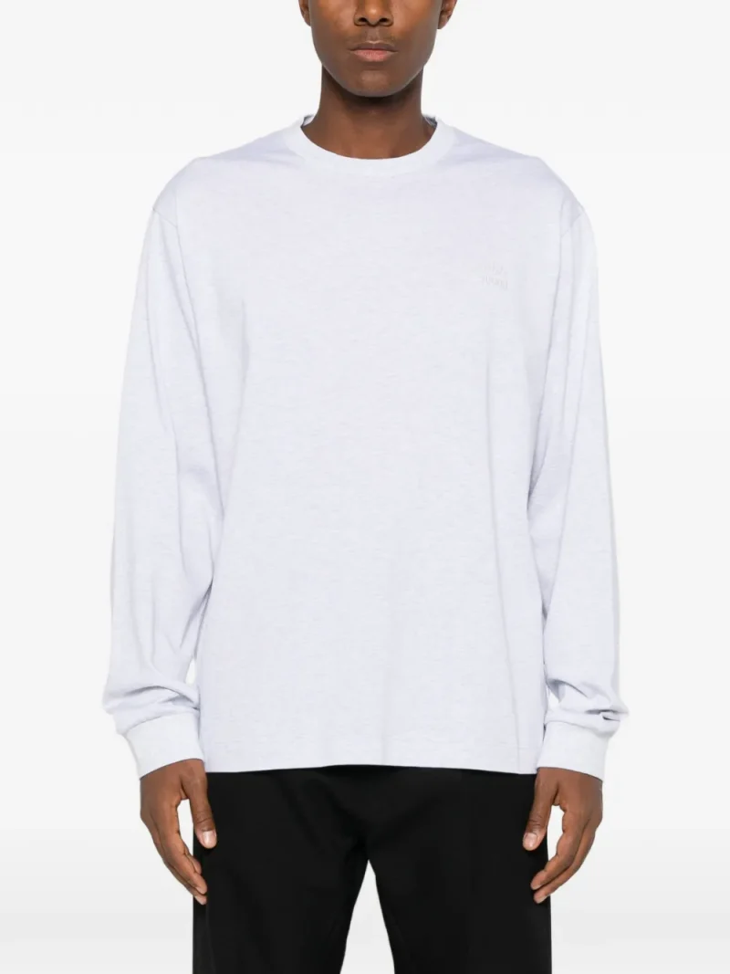 Bluza Juun.J Graphic-Print Long-Sleeve gri - imagine 4