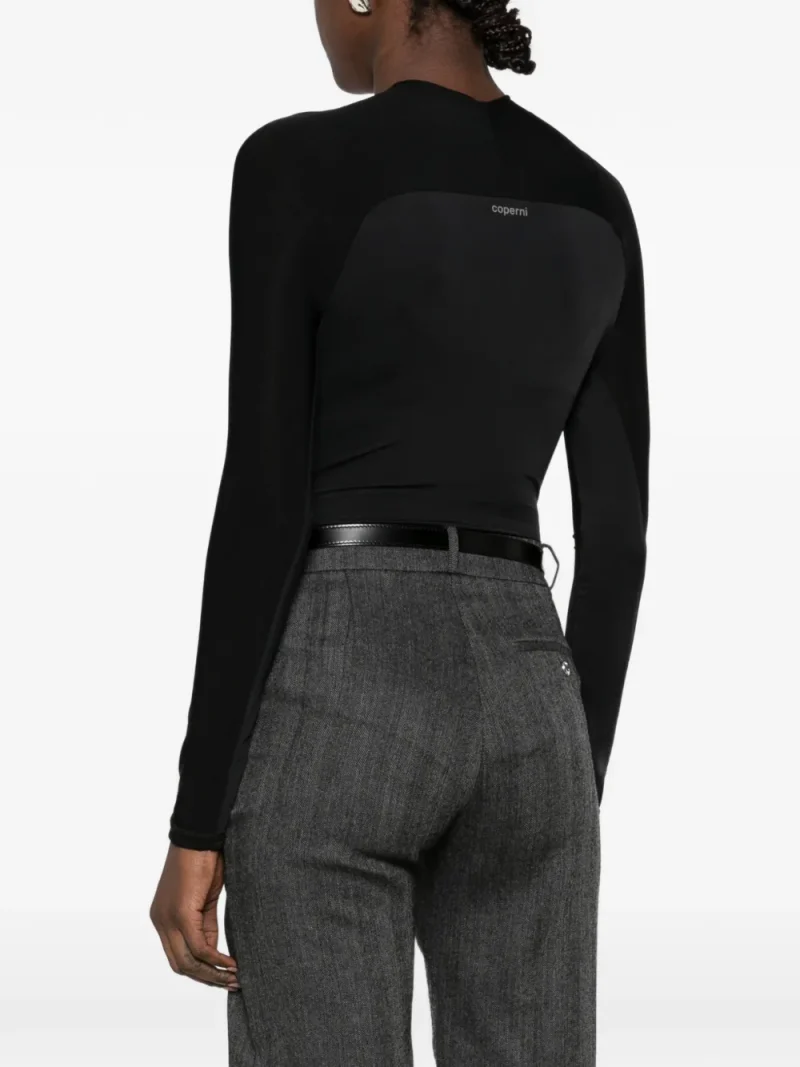 Alternative view of Body Coperni Cut-Out Long-Sleeve negru