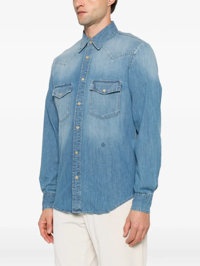 Camasa Jacob Cohen Western-Yoke Denim albastru - imagine 3