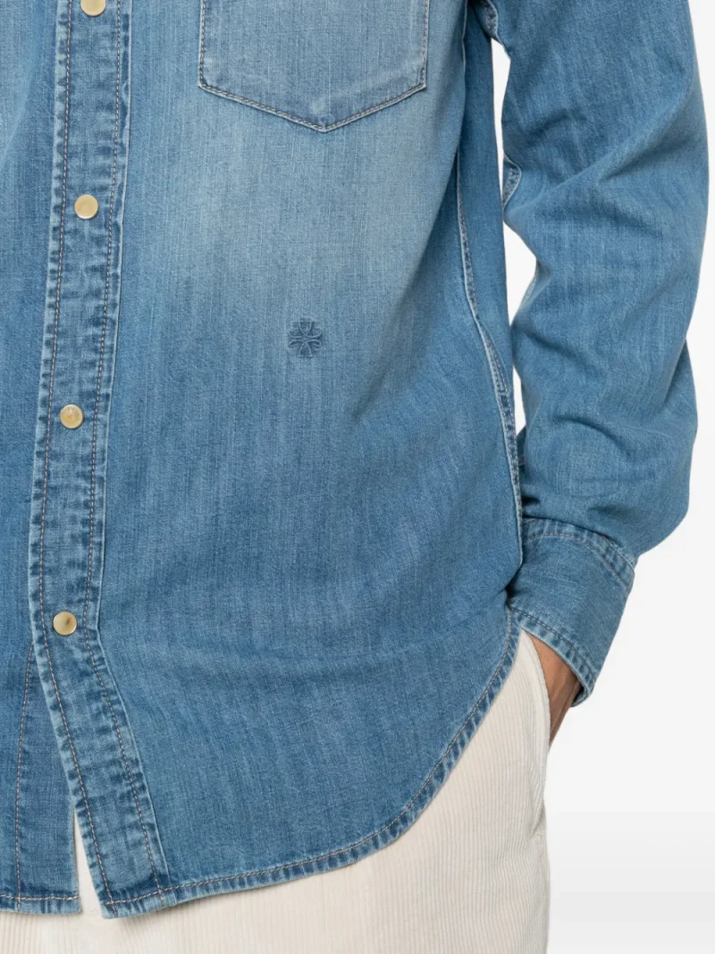 Camasa Jacob Cohen Western-Yoke Denim albastru - imagine 5