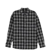 Camasa Juun.J Distressed Check negru
