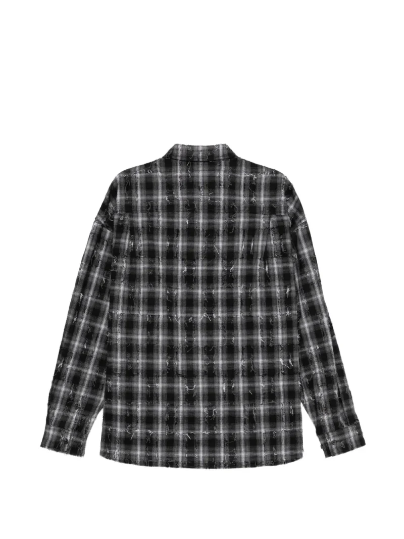 Alternative view of Camasa Juun.J Distressed Check negru