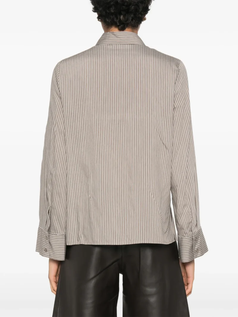 Alternative view of Camasa Peserico Striped Long-Sleeve gri