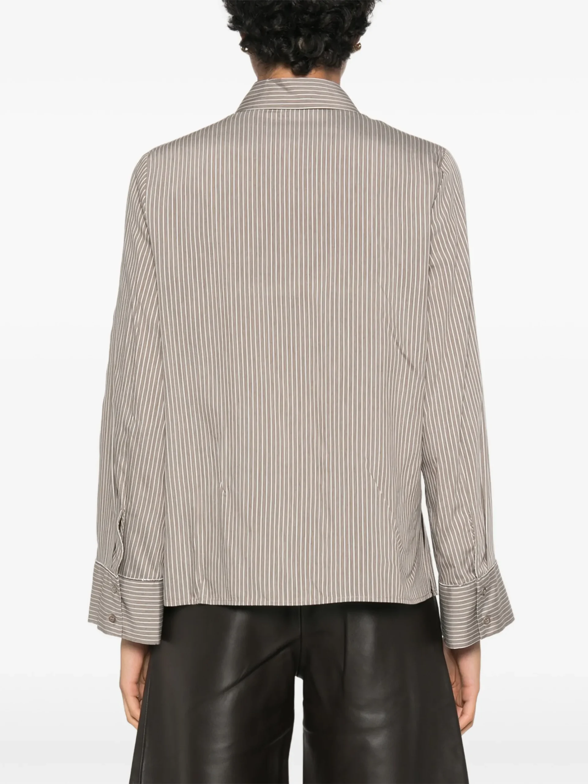 Camasa Peserico Striped Long-Sleeve gri - imagine 2