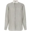 Camasa TOM FORD Micro-Geometric Print alb