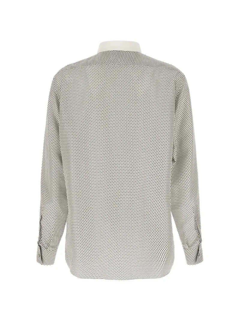 Alternative view of Camasa TOM FORD Micro-Geometric Print alb