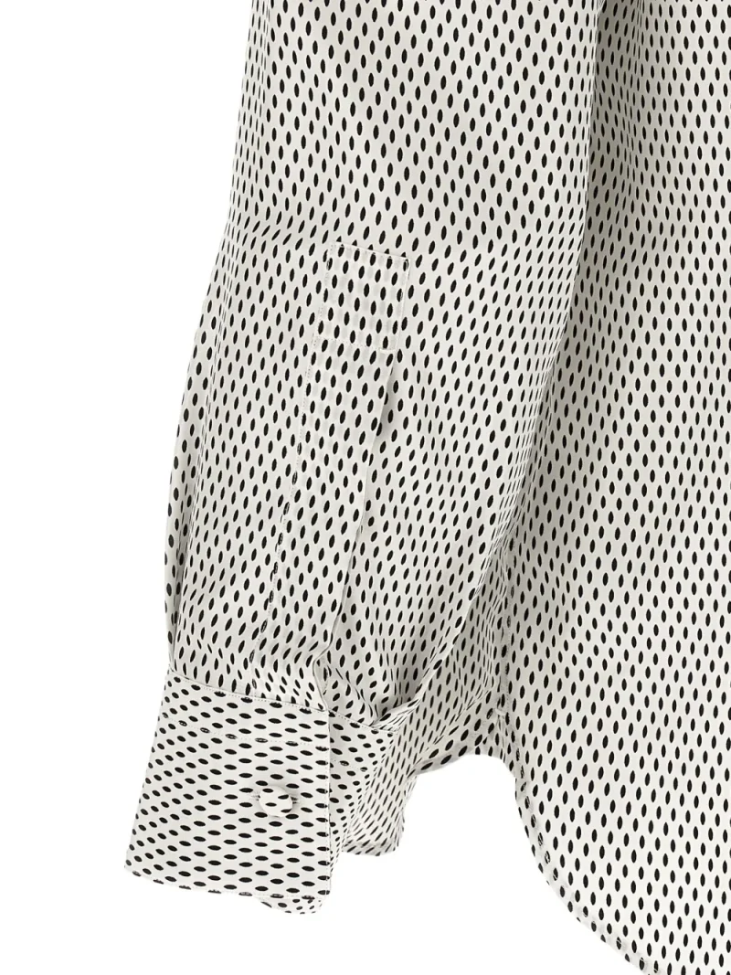 Camasa TOM FORD Micro-Geometric Print alb - imagine 4
