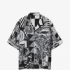Camasa Versace Medusa Collage Silk alb
