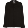 Cardigan Gran Sasso Button-Up Collared maro