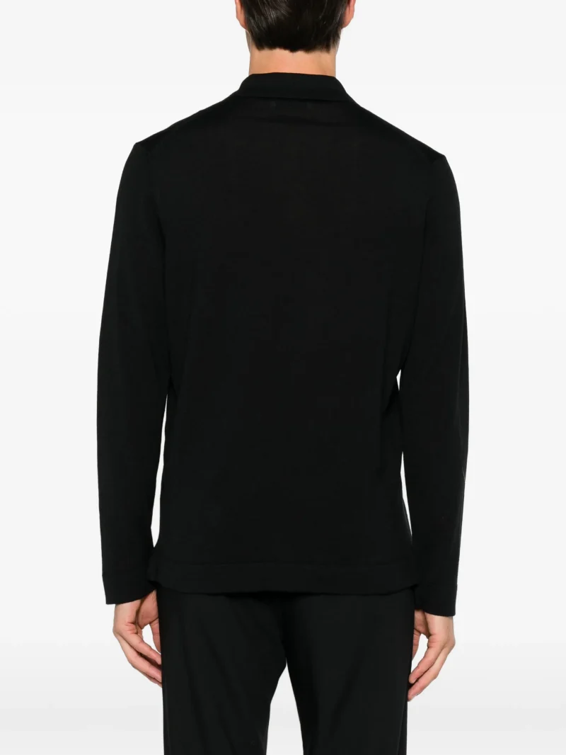 Alternative view of Cardigan Gran Sasso Button-Up negru