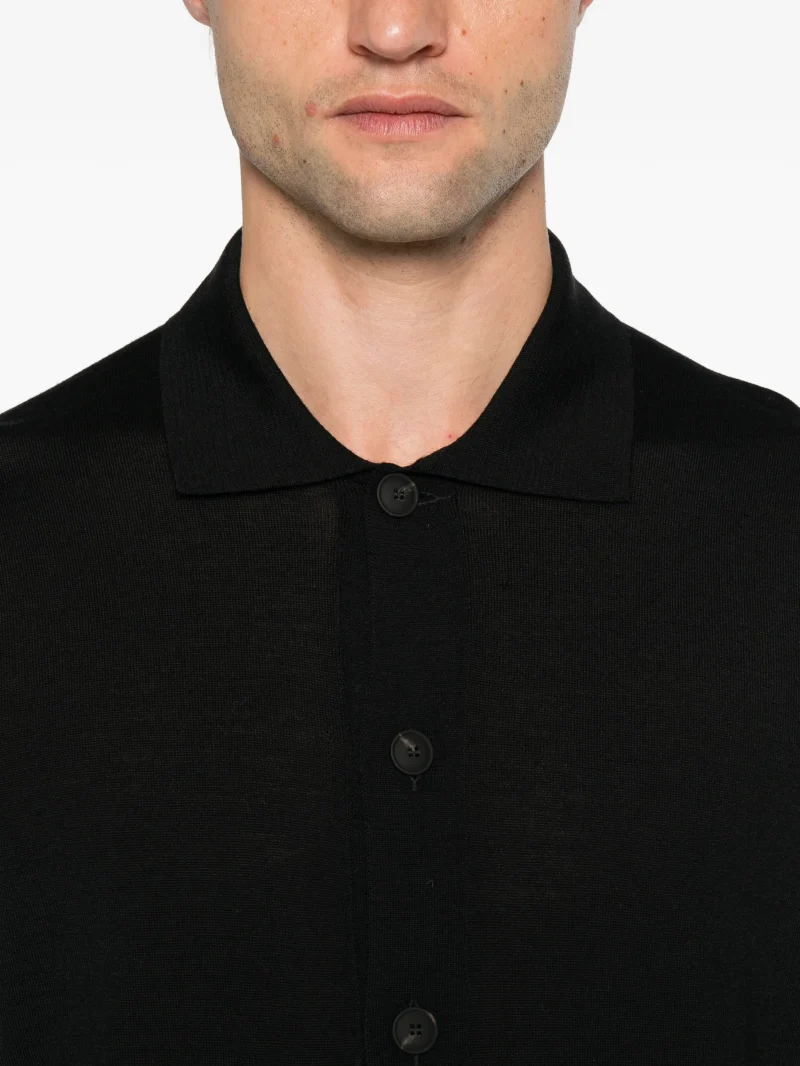 Cardigan Gran Sasso Button-Up negru - imagine 5